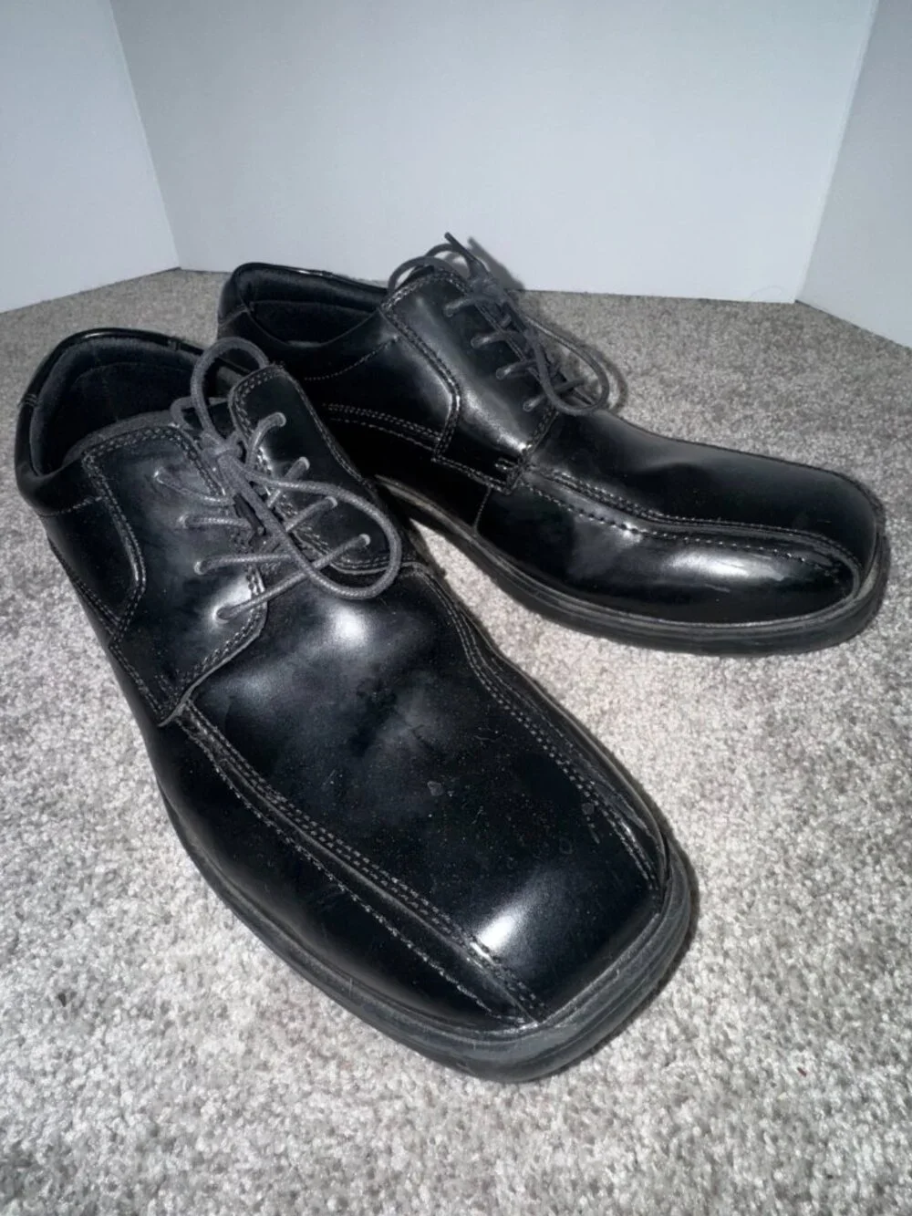 Nunn Bush Comfort Slip Resistant Black Leather Dress Shoes Men’s Size 11.5